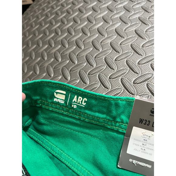 G-STAR RAW ARC 3D Jeans / Jolly Green GD‎ / Men’s Pants Size 33 x 32 NWT - Picture 7 of 13